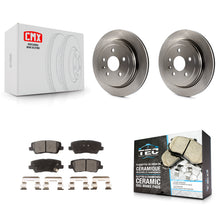 Load image into Gallery viewer, Rear Disc Brake Rotors And Ceramic Pads Kit For Cadillac CTS