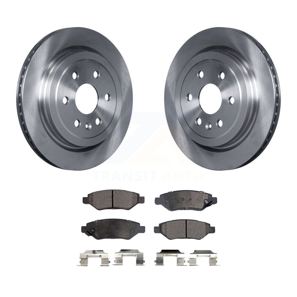 Rear Disc Brake Rotors And Ceramic Pads Kit For Cadillac SRX Saab 9-4X