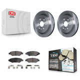Rear Disc Brake Rotors And Ceramic Pads Kit For Cadillac SRX Saab 9-4X