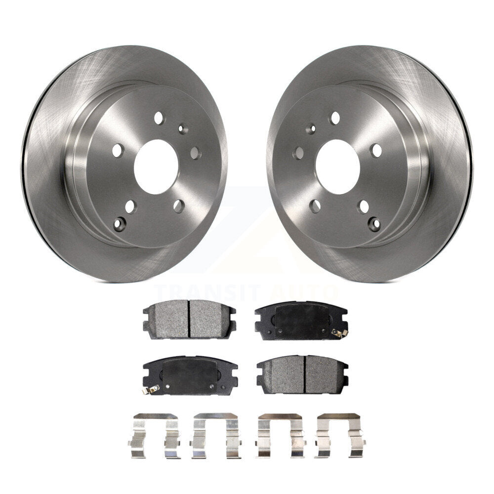 Rear Brake Rotor And Ceramic Pad Kit For 2010-2017 Chevrolet Equinox GMC Terrain