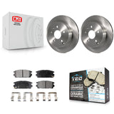 [Rear] 2010-2017 Chevrolet Equinox GMC Terrain Premium OE Brake Rotors & Ceramic Pads Kit For Max Braking