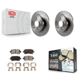 Rear Disc Brake Rotors Ceramic Pad Kit For Chevrolet Malibu Buick LaCrosse Regal