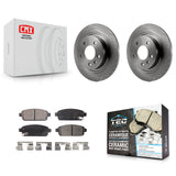 Rear Brake Rotor & Ceramic Pad Kit For Chevrolet Cruze Buick Verano Volt Cascada