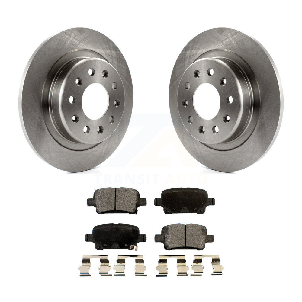 Rear Brake Rotors Ceramic Pad Kit For Chevrolet Equinox Malibu GMC Terrain Buick