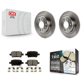 Rear Brake Rotors Ceramic Pad Kit For Chevrolet Equinox Malibu GMC Terrain Buick
