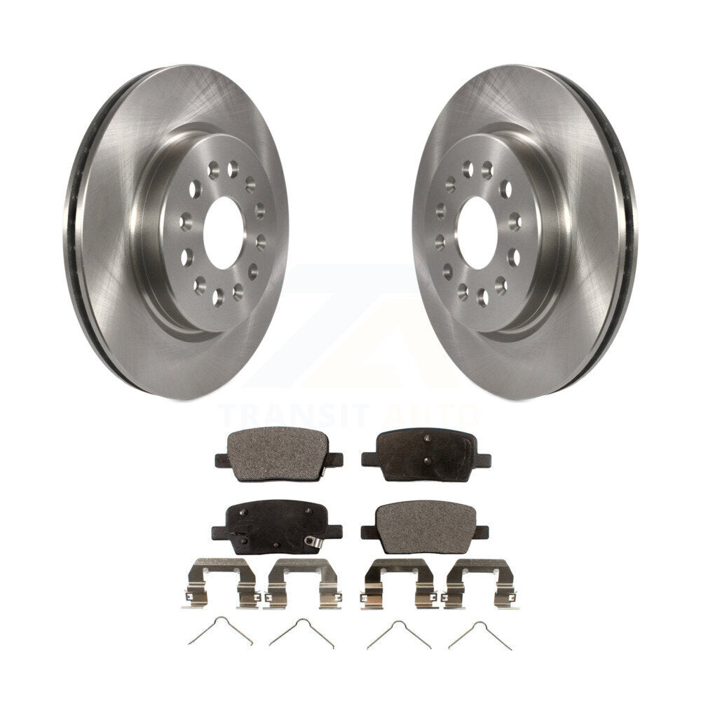 Rear Brake Rotors Ceramic Pad Kit For Chevrolet Traverse GMC Acadia Cadillac XT5