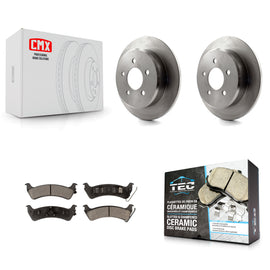 Rear Disc Brake Rotors And Ceramic Pads Kit For Ford Explorer Sport Trac