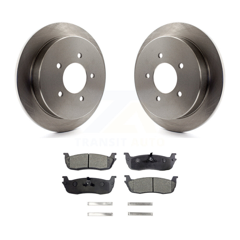 Rear Brake Rotor And Ceramic Pad Kit For Ford F-150 Expedition Lincoln Navigator