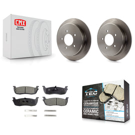 Rear Brake Rotor And Ceramic Pad Kit For Ford F-150 Expedition Lincoln Navigator