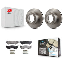 Load image into Gallery viewer, Rear Disc Brake Rotors And Ceramic Pads Kit For Ford E-350 Super Duty
