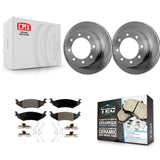 [Rear] 2007 Ford E-150 To 10 16 06 Premium OE Brake Rotors & Ceramic Pads Kit For Max Braking