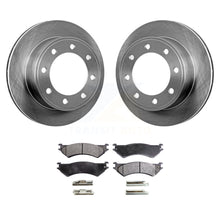 Load image into Gallery viewer, Rear Brake Rotors Ceramic Pad Kit For Ford E-350 Super Duty E-250 Econoline Club