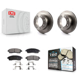 Rear Disc Brake Rotors Ceramic Pad Kit For Ford F-250 Super Duty F-350 Excursion