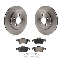 Charger l&#39;image dans la galerie, Rear Disc Brake Rotors And Ceramic Pads Kit For Jaguar Vanden Plas XJ8