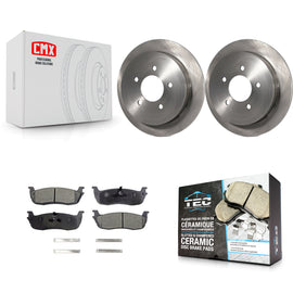 Rear Brake Rotor And Ceramic Pad Kit For Ford F-150 Expedition Lincoln Navigator