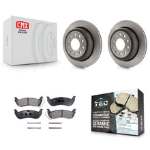 Load image into Gallery viewer, [Rear] 2003-2011 Lincoln Town Car Sedan Premium OE Brake Rotors &amp; Ceramic Pads Kit For Max Braking