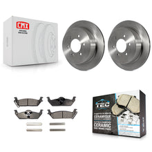 Charger l'image dans la galerie, Rear Disc Brake Rotors And Ceramic Pads Kit For Ford F-150 Lincoln Mark LT