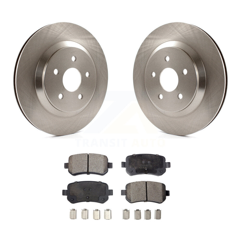 Rear Brake Rotors & Ceramic Pad Kit For 2004-2007 Ford Freestar Mercury Monterey