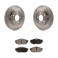 Charger l&#39;image dans la galerie, Rear Disc Brake Rotors And Ceramic Pads Kit For Ford Mustang