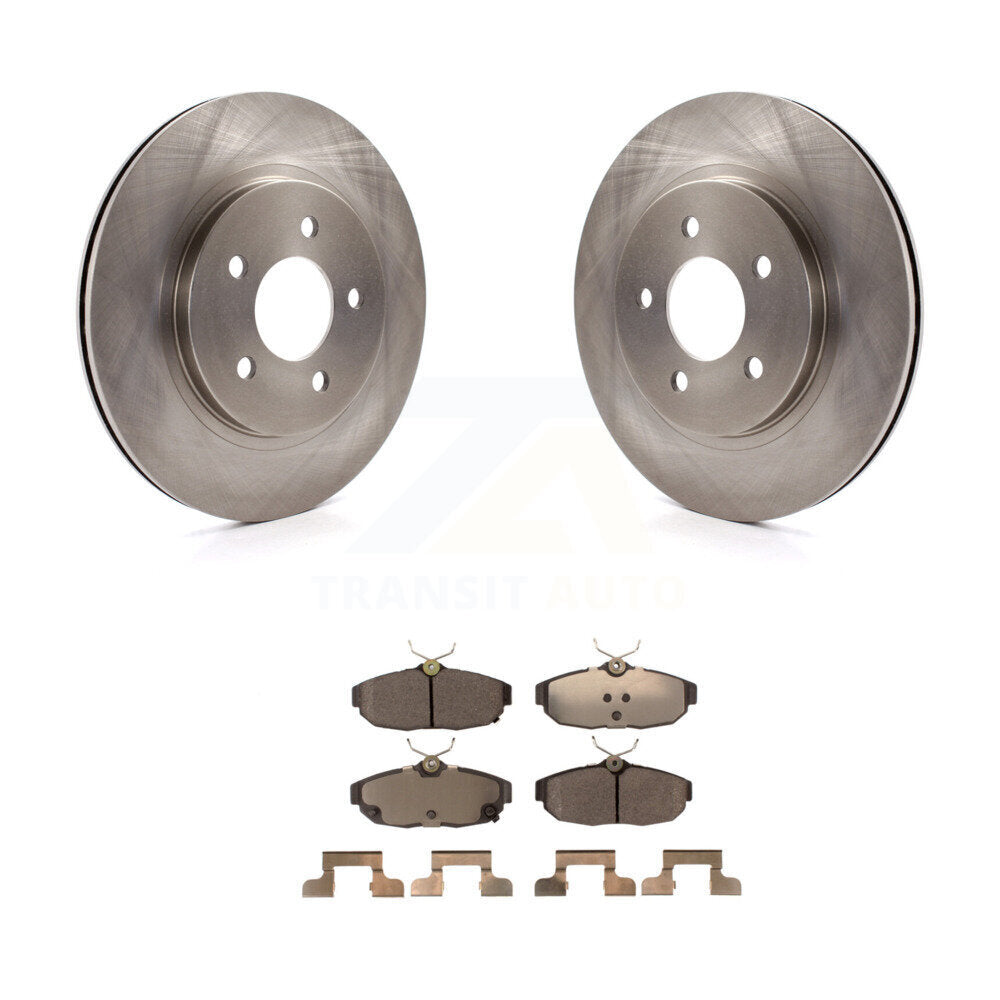 Rear Disc Brake Rotors And Ceramic Pads Kit For Ford Mustang