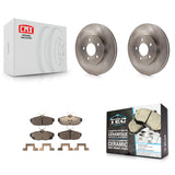 Rear Disc Brake Rotors And Ceramic Pads Kit For Ford Mustang
