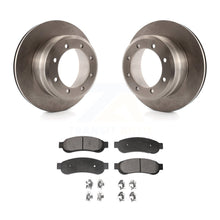 Charger l&#39;image dans la galerie, Rear Brake Rotor Ceramic Pad Kit For Ford F-350 Super Duty With Dual Wheels