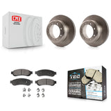 Rear Brake Rotor Ceramic Pad Kit For Ford F-350 Super Duty With Dual Wheels