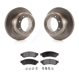 Rear Disc Brake Rotors And Ceramic Pads Kit For Ford F-350 Super Duty F-450