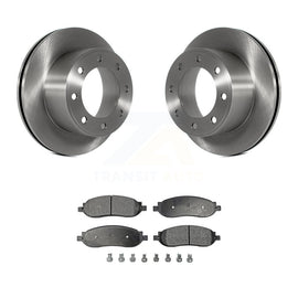 [Rear] 2005-2007 Ford F-350 Super Duty F-250 Premium OE Brake Rotors & Ceramic Pads Kit For Max Braking