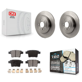Rear Brake Rotors Ceramic Pad Kit For Ford Five Hundred Freestyle Taurus Mercury