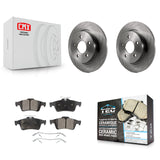 Rear Disc Brake Rotors And Ceramic Pads Kit For Ford Focus