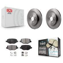 Charger l'image dans la galerie, Rear Brake Rotors &amp; Ceramic Pad Kit For Ford Explorer Police Interceptor Utility