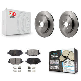 Rear Brake Rotors & Ceramic Pad Kit For Ford Explorer Police Interceptor Utility