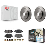 Rear Brake Rotors Ceramic Pad Kit For Ford Explorer Taurus Flex Police Sedan MKT