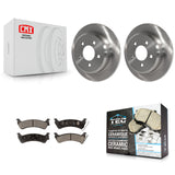 Rear Disc Brake Rotors And Ceramic Pads Kit For Jeep Grand Cherokee