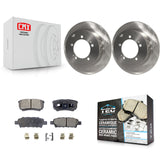 Rear Disc Brake Rotors And Ceramic Pads Kit For Mitsubishi Lancer Outlander