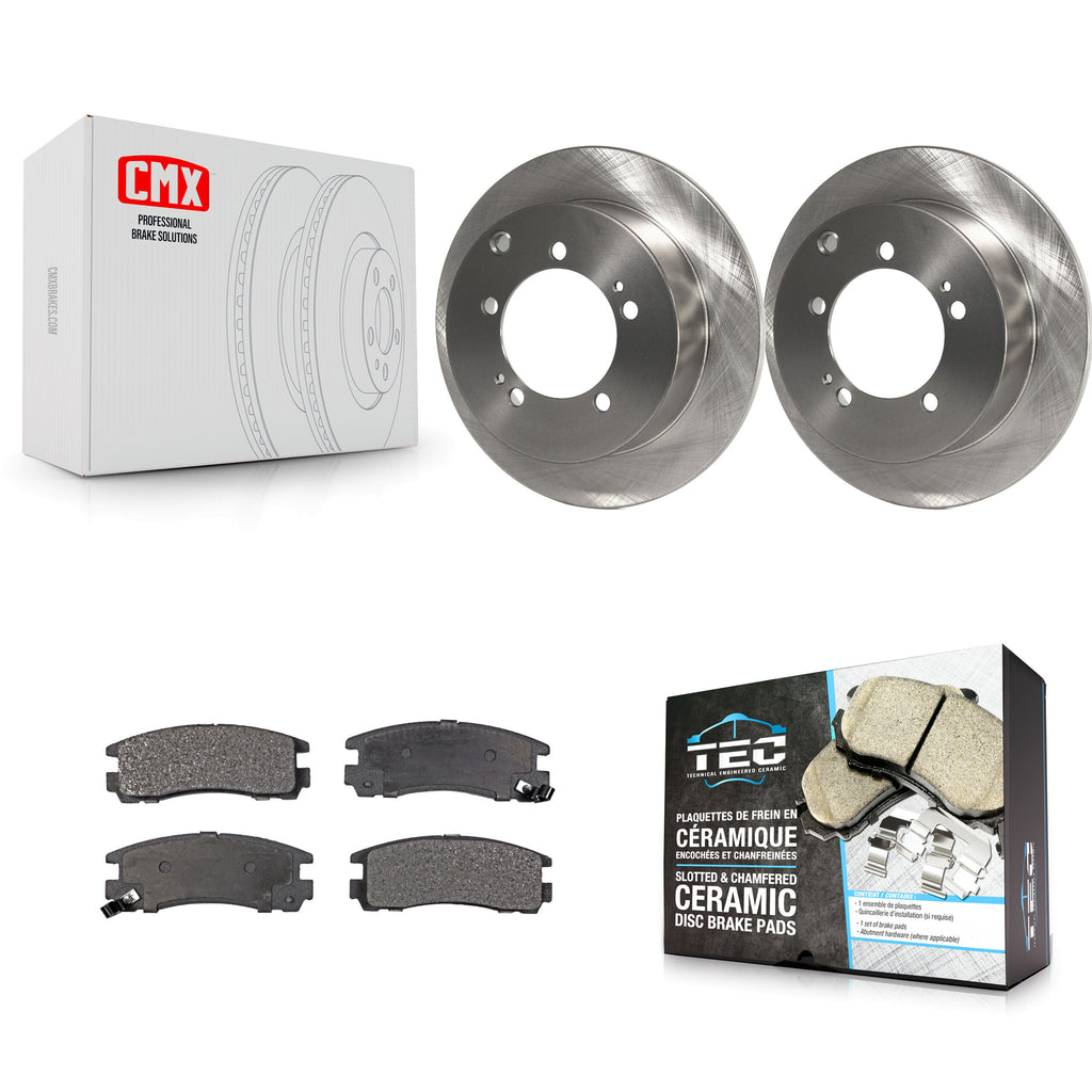 Rear Brake Rotor & Ceramic Pad Kit For Mitsubishi Chrysler Sebring Dodge Eclipse