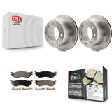 [Rear] 2001-2002 Dodge Ram 2500 3500 Premium OE Brake Rotors & Ceramic Pads Kit For Max Braking