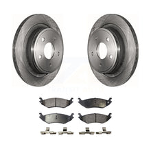 Charger l&#39;image dans la galerie, Rear Disc Brake Rotors And Ceramic Pads Kit For Dodge Ram 1500