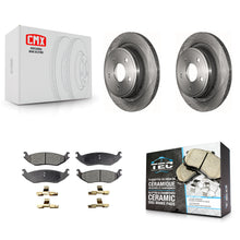 Charger l'image dans la galerie, Rear Brake Rotor And Ceramic Pad Kit For Ram 1500 Dodge Durango Classic Chrysler
