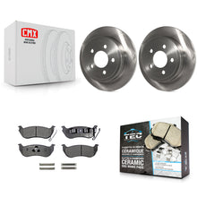 Charger l'image dans la galerie, Rear Disc Brake Rotors And Ceramic Pads Kit For Jeep Liberty Wrangler TJ
