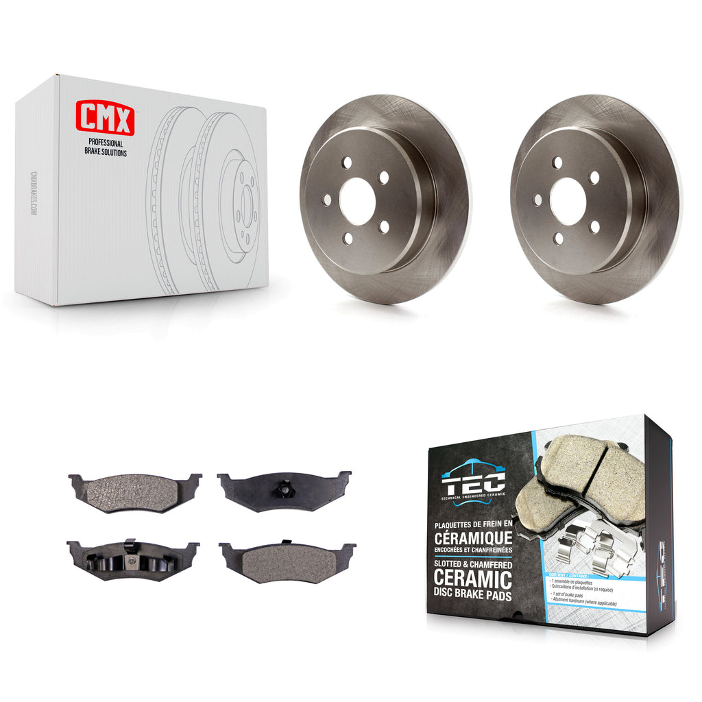 Rear Disc Brake Rotors And Ceramic Pads Kit For Chrysler PT Cruiser Dodge Neon
