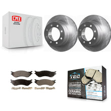 Charger l'image dans la galerie, Rear Disc Brake Rotors And Ceramic Pads Kit For Dodge Ram 2500 1500 3500