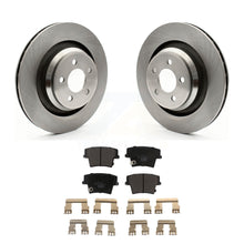 Charger l&#39;image dans la galerie, Rear Brake Rotors Ceramic Pad Kit For 2015 Dodge Charger R T Scat Pack with 6.4L