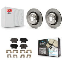 Charger l'image dans la galerie, Rear Brake Rotors Ceramic Pad Kit For 2015 Dodge Charger R T Scat Pack with 6.4L