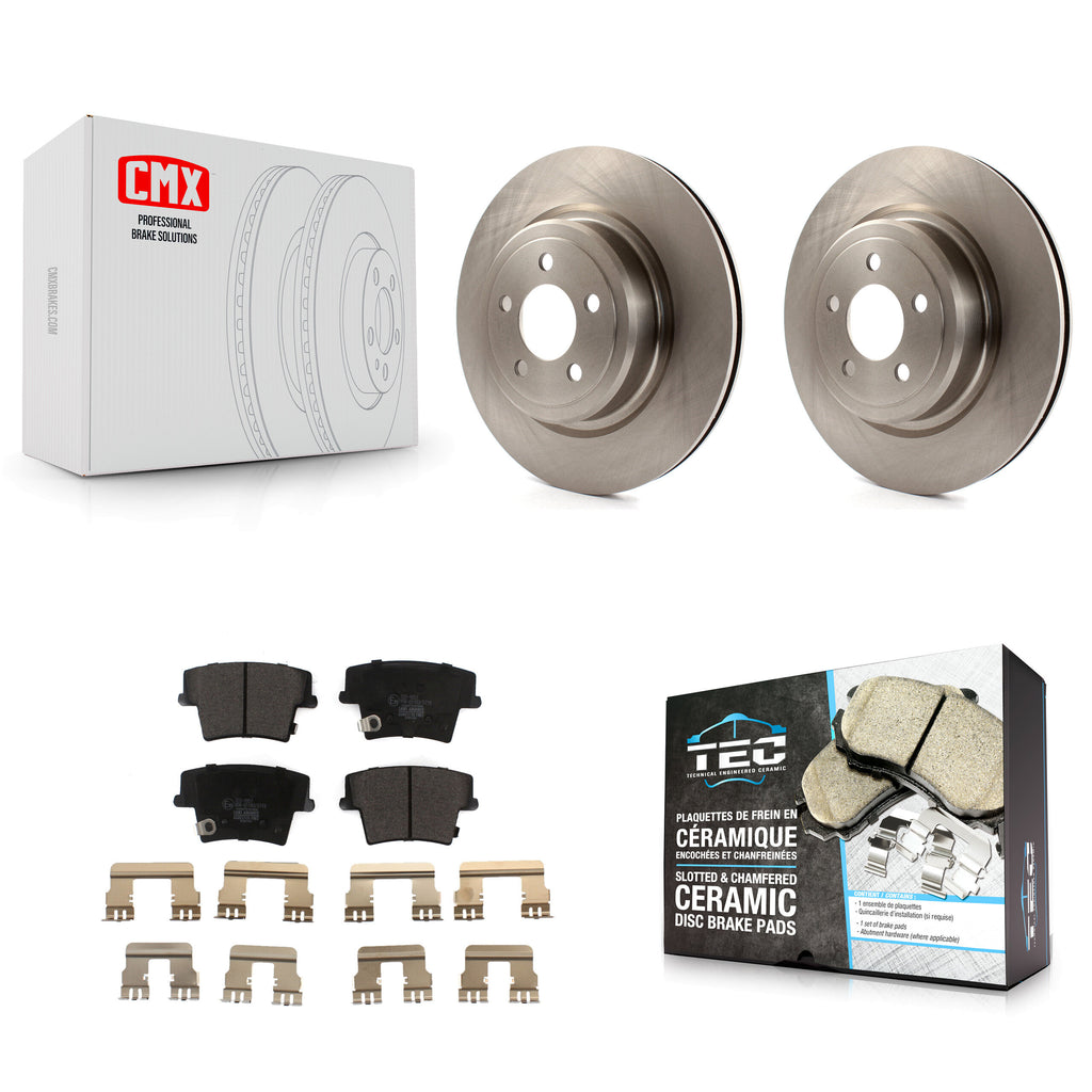Rear Disc Brake Rotors And Ceramic Pads Kit For Dodge Charger Magnum