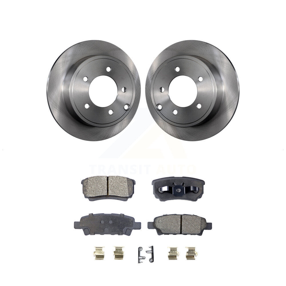 Rear Brake Rotor Ceramic Pad Kit For Jeep Dodge Patriot Chrysler Compass Avenger