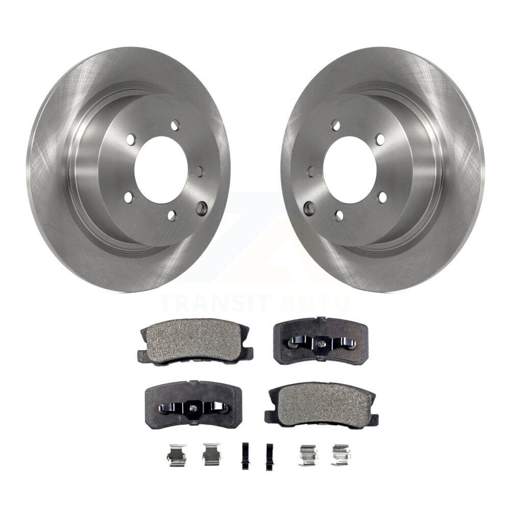 Rear Brake Rotor Ceramic Pad Kit For Jeep Patriot Dodge Chrysler Compass Avenger