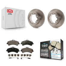Charger l'image dans la galerie, Rear Disc Brake Rotors And Ceramic Pad Kit For Sprinter 3500 Mercedes-Benz Dodge