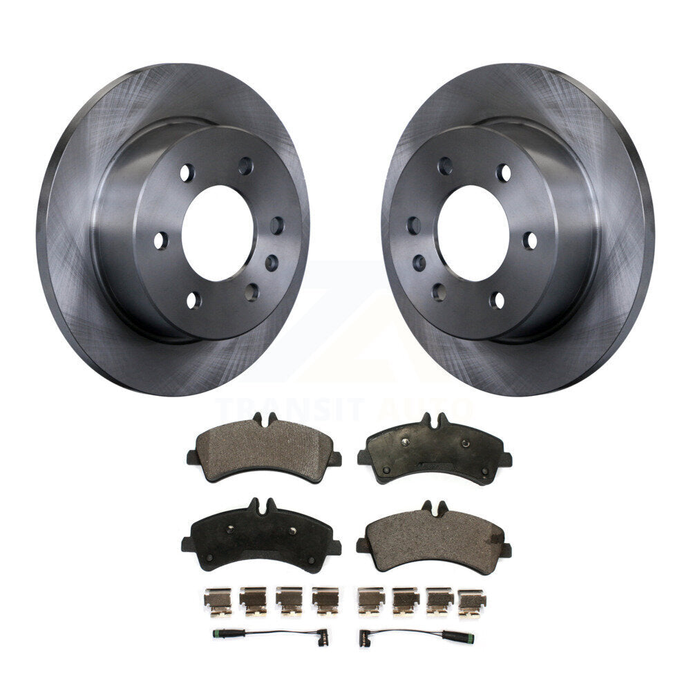 Rear Brake Rotor Ceramic Pad Kit For Freightliner Sprinter 3500 With Solid